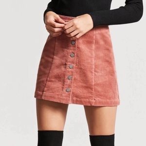 forever 21 button up skirt